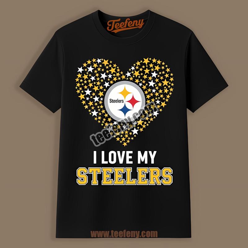 I Love My Pittsburgh Steelers Heart Shirt