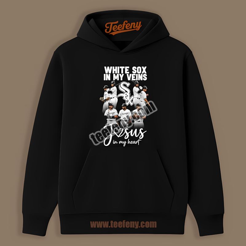In My Veins Chicago White Sox In My Heart Statement Hoodie In My Veins Chicago White Sox In My Heart Statement Hoodie