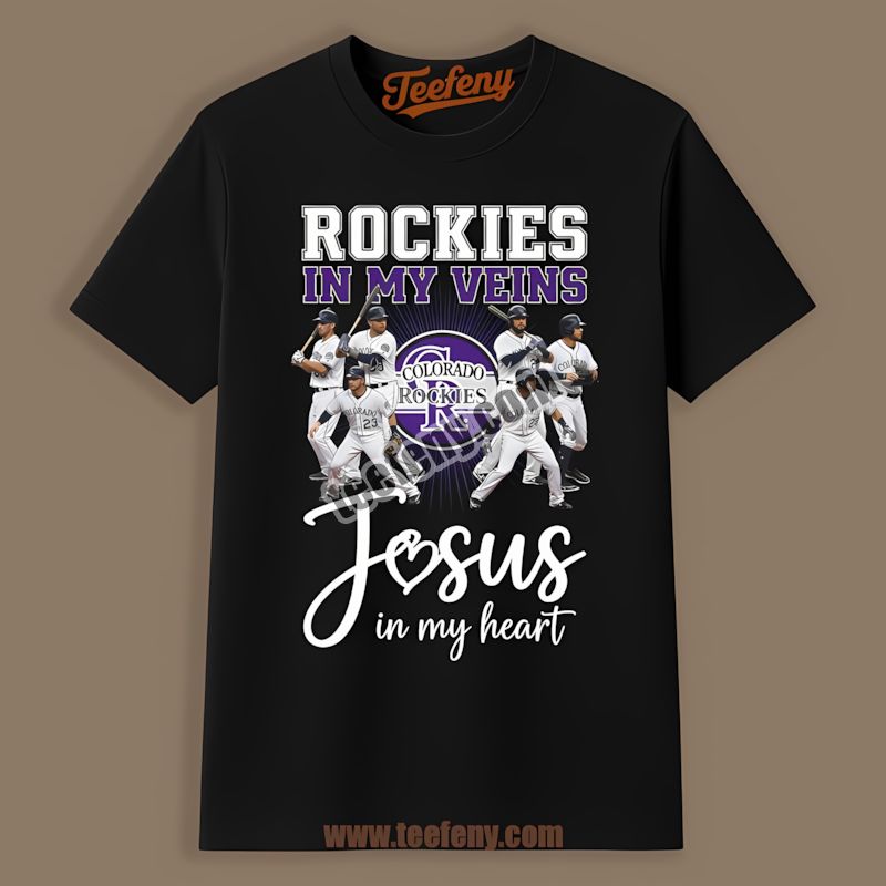 In My Veins Colorado Rockies In My Heart Statement Shirt