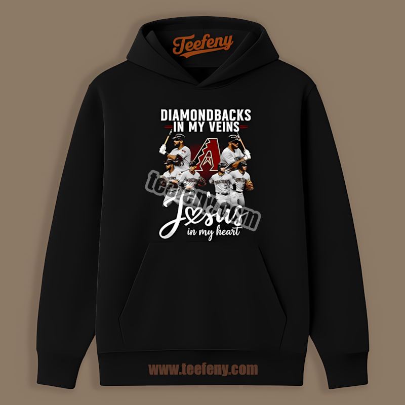 In My Veins Jesus Heart Arizona Diamondbacks Hoodie In My Veins Jesus Heart Arizona Diamondbacks Hoodie