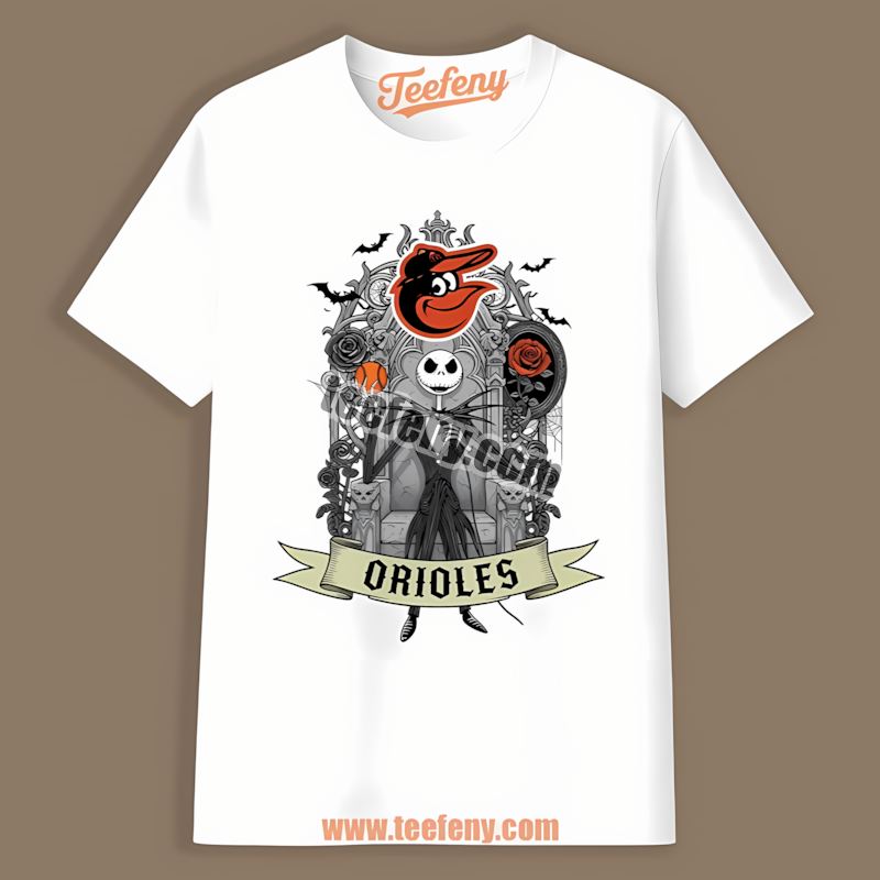 Jack Skellington Baltimore Orioles Throne Dugout Shirt