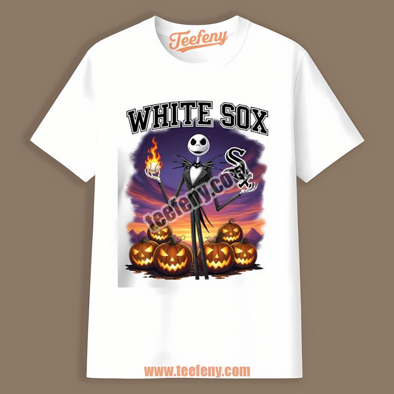 Jack Skellington Chicago White Sox Halloween Vintage Shirt