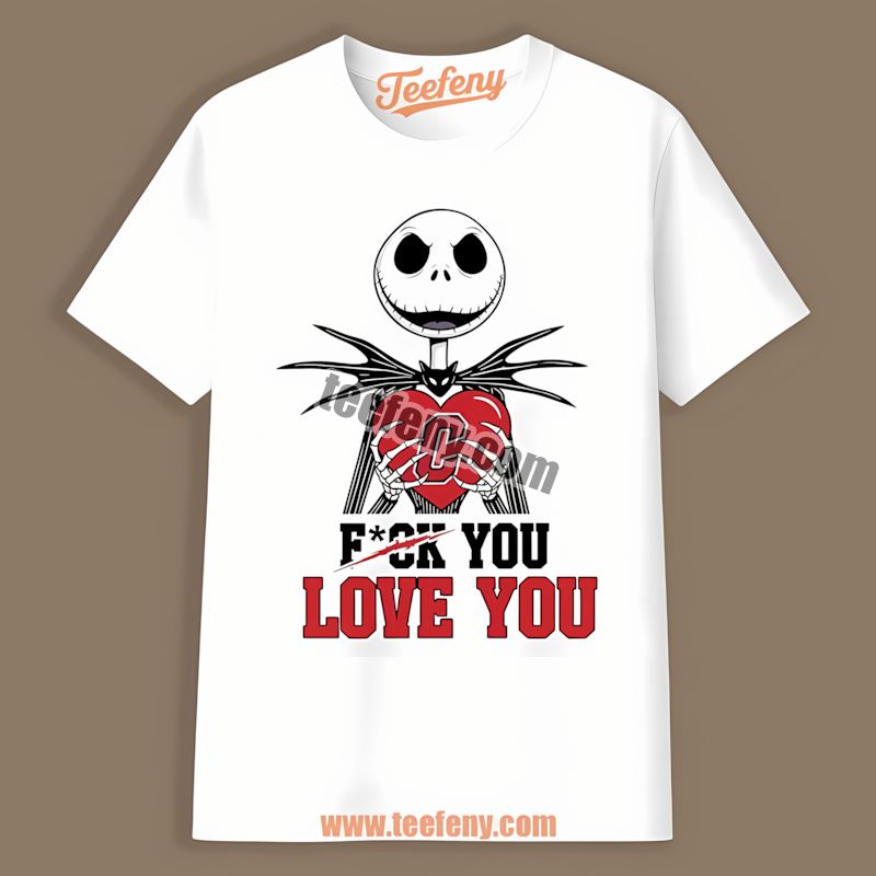 Jack Skellington Cleveland Guardians Heart Shirt Design