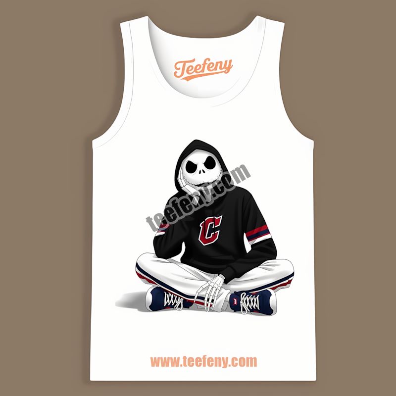 Jack Skellington Cleveland Guardians Hoodie Tanktop Printing Jack Skellington Cleveland Guardians Hoodie Tanktop Printing
