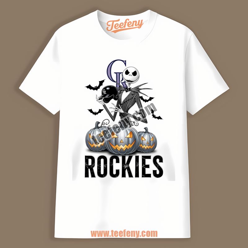 Jack Skellington Colorado Rockies Halloween Pumpkin Best Tshirt For Men