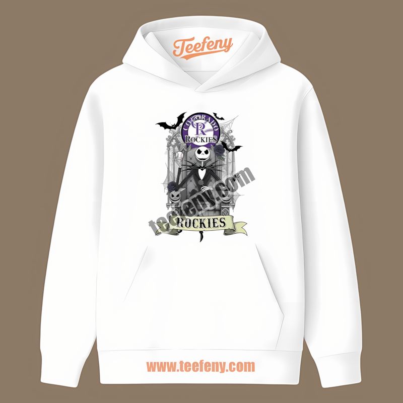 Jack Skellington Colorado Rockies Throne Mens THoodie Jack Skellington Colorado Rockies Throne Mens THoodie