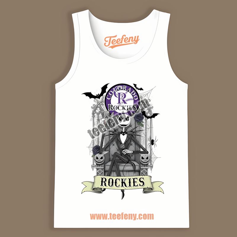 Jack Skellington Colorado Rockies Throne Mens TTanktop Jack Skellington Colorado Rockies Throne Mens TTanktop