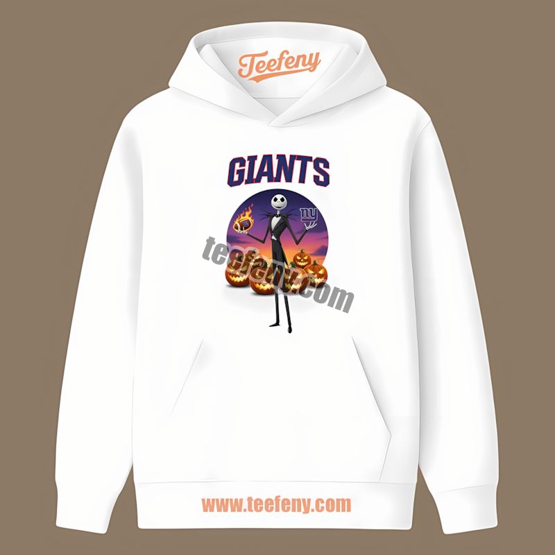 Jack Skellington New York Giants Halloween Adults Hoodie Jack Skellington New York Giants Halloween Adults Hoodie