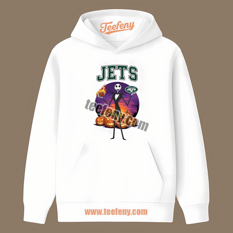 Jack Skellington New York Jets Halloween Classic Hoodie Jack Skellington New York Jets Halloween Classic Hoodie