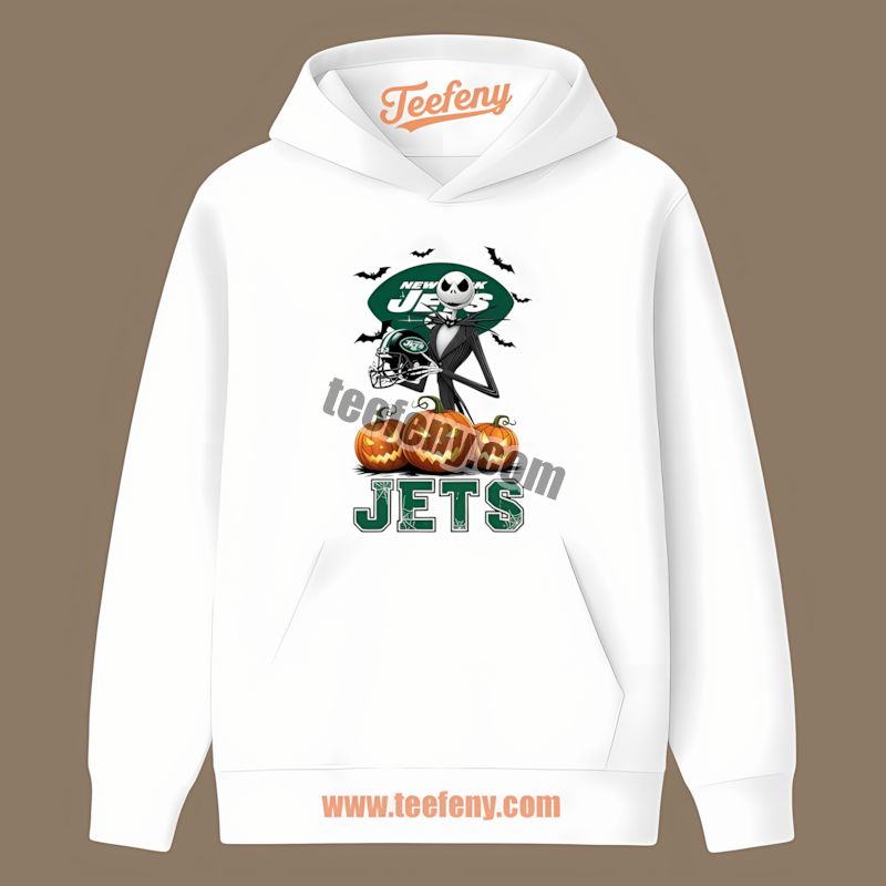 Jack Skellington New York Jets Halloween Pumpkin Trendy Hoodie Jack Skellington New York Jets Halloween Pumpkin Trendy Hoodie