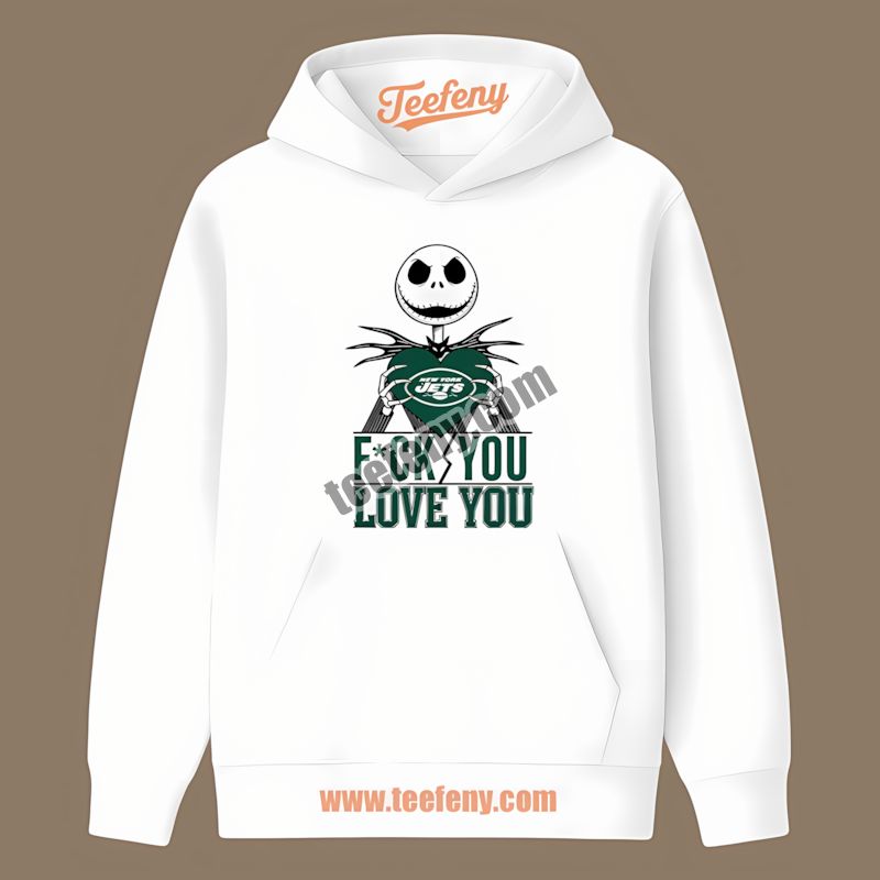 Jack Skellington New York Jets Heart Regular Hoodie Jack Skellington New York Jets Heart Regular Hoodie