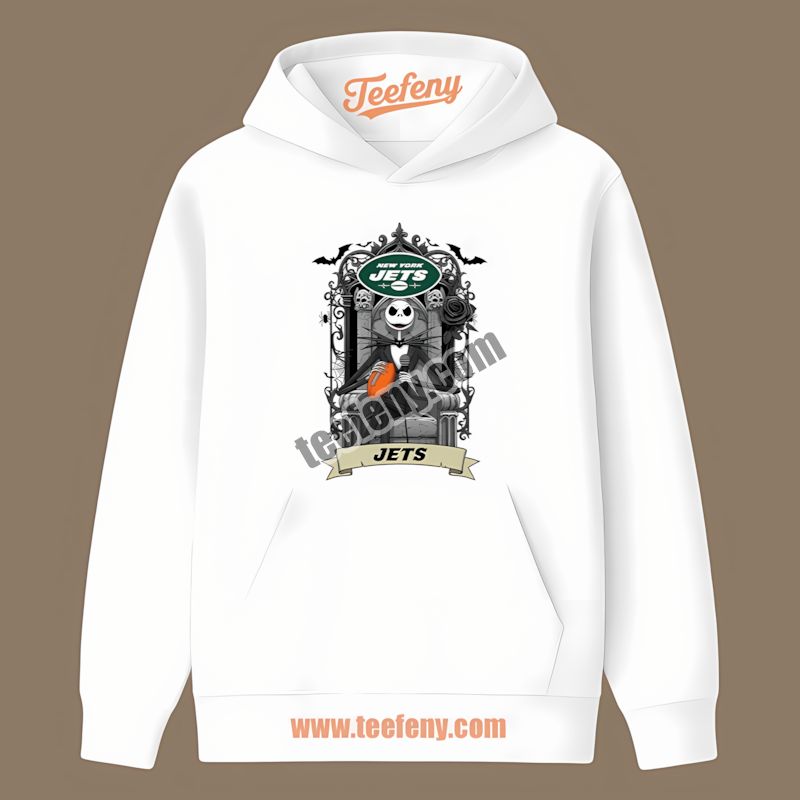 Jack Skellington New York Jets Throne Trendy Hoodie Jack Skellington New York Jets Throne Trendy Hoodie