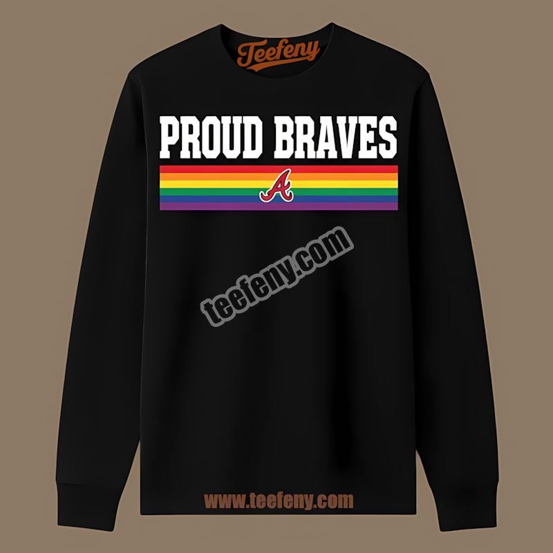 Lgbt Pride Atlanta Braves Crewneck Long Sleeve Lgbt Pride Atlanta Braves Crewneck Long Sleeve