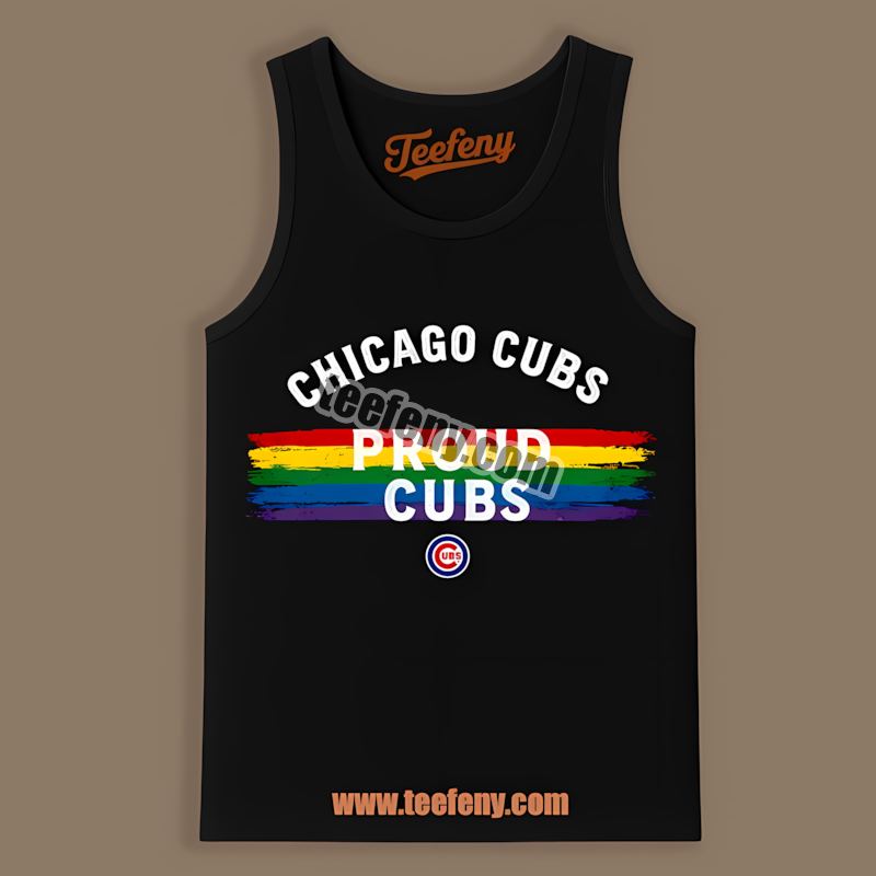 Lgbt Pride Chicago Cubs Retro Tanktop Lgbt Pride Chicago Cubs Retro Tanktop
