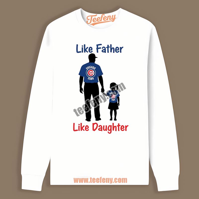 Like Father Like Daughter Chicago Cubs Cotton Long Sleeve Like Father Like Daughter Chicago Cubs Cotton Long Sleeve