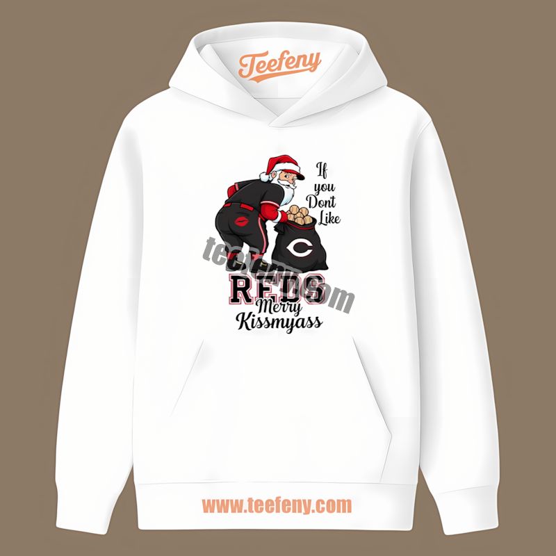 Merry Kissmyass Santa Cincinnati Reds Funny Hoodie Merry Kissmyass Santa Cincinnati Reds Funny Hoodie