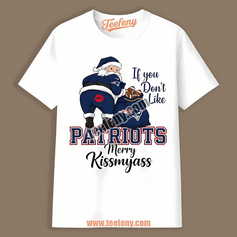 Merry Kissmyass Santa New England Patriots Funny Vintage Shirt