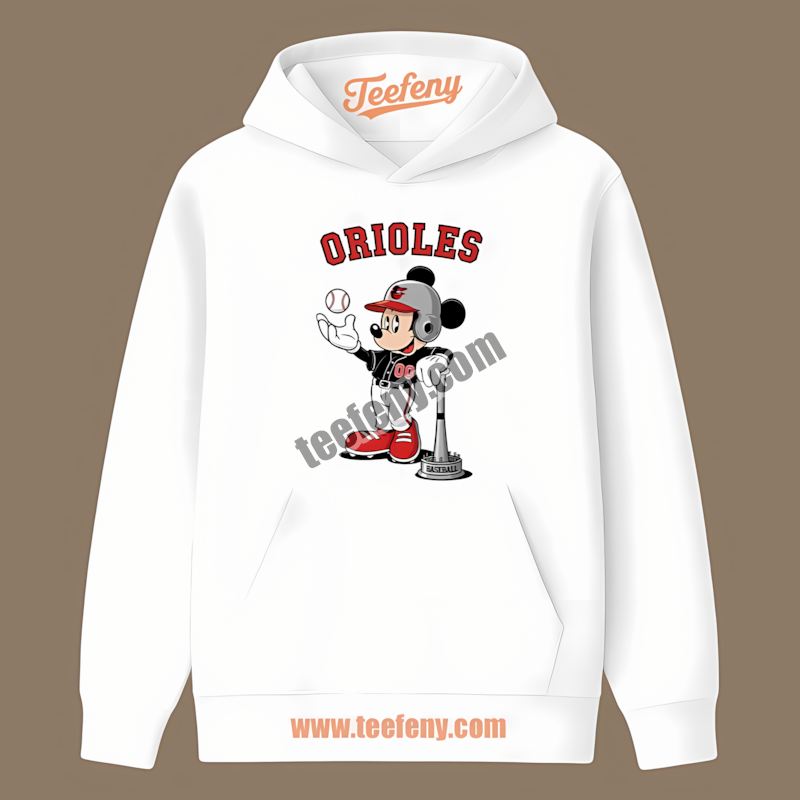 Mickey Baseball Bat Cartoon Baltimore Orioles Limited Edition Hoodie Mickey Baseball Bat Cartoon Baltimore Orioles Limited Edition Hoodie