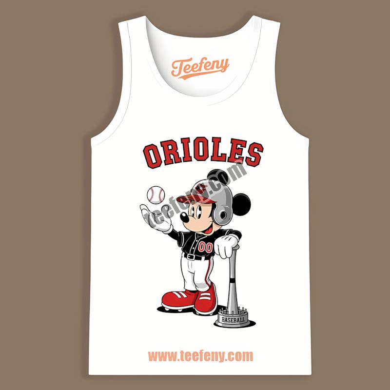 Mickey Baseball Bat Cartoon Baltimore Orioles Limited Edition Tanktop Mickey Baseball Bat Cartoon Baltimore Orioles Limited Edition Tanktop