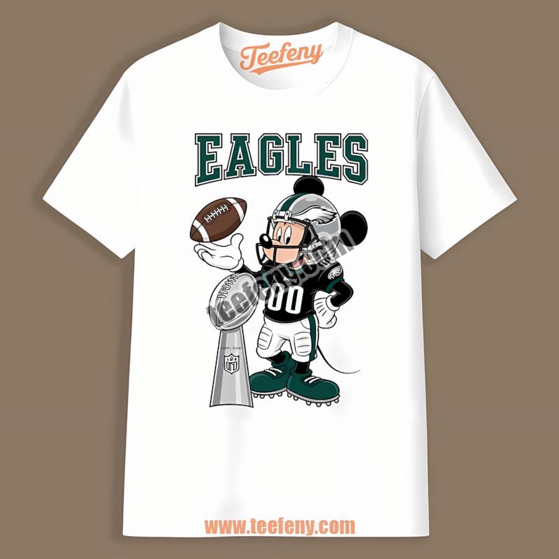 Mickey Celebrates Philadelphia Eagles Super Bowl Shirt