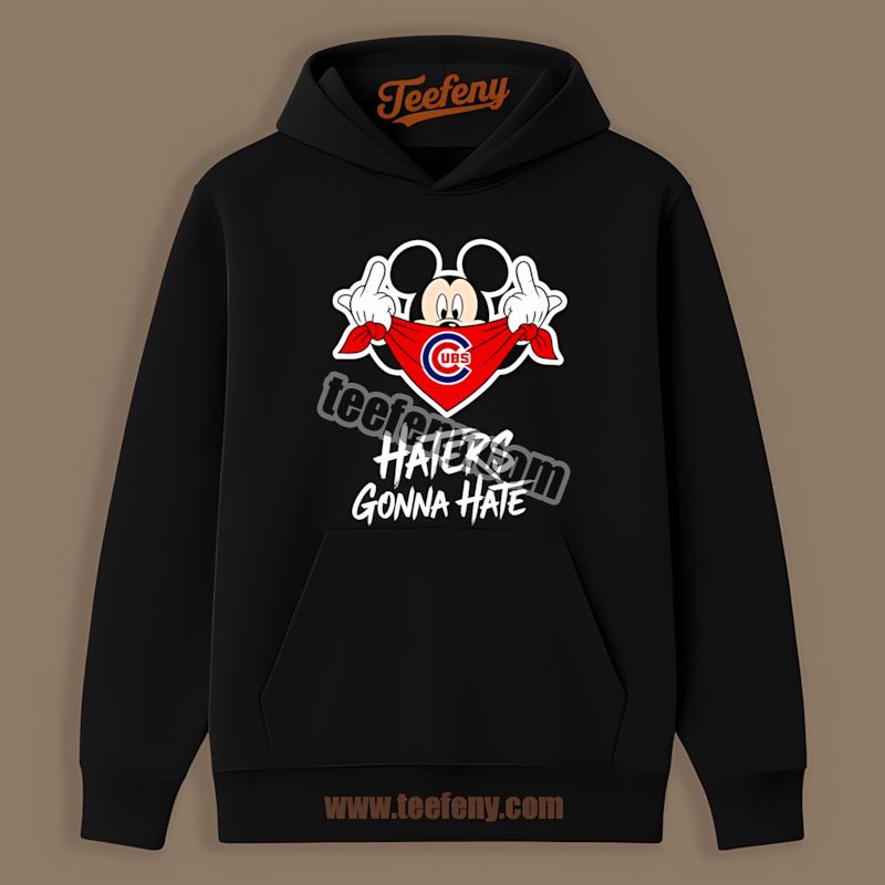 Mickey Haters Gonna Hate Chicago Cubs Graphic Hoodie Mickey Haters Gonna Hate Chicago Cubs Graphic Hoodie