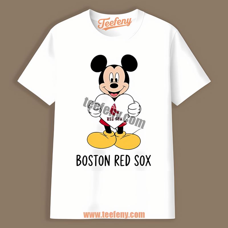 Mickey Heart Boston Red Sox Summer Shirt