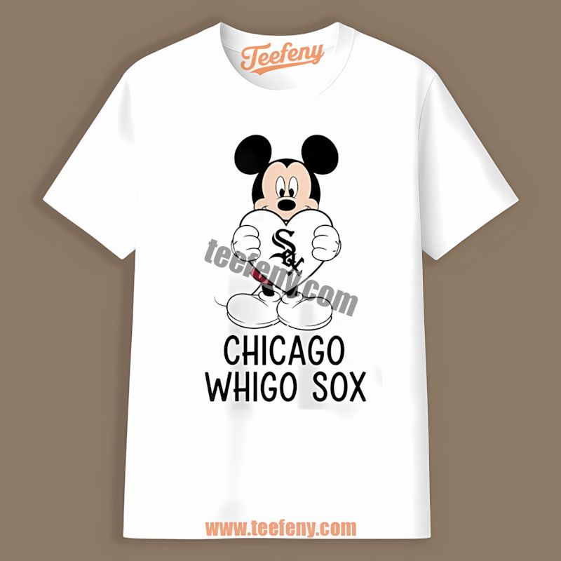 Mickey Heart Chicago White Sox Comfort Colors Tshirt