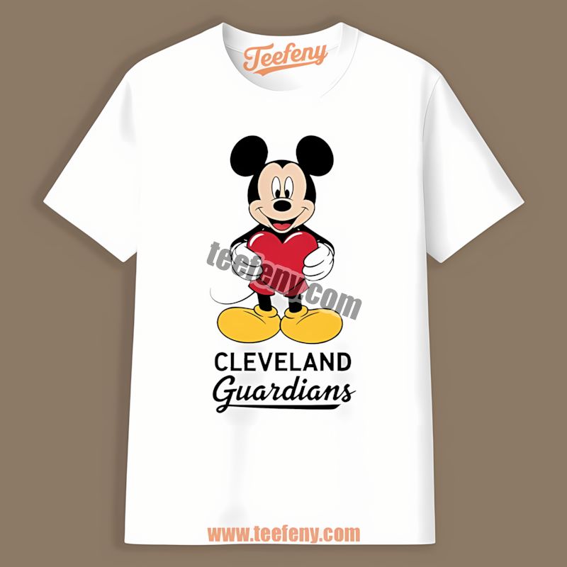 Mickey Heart Full Of Cleveland Guardians Spirit Shirt