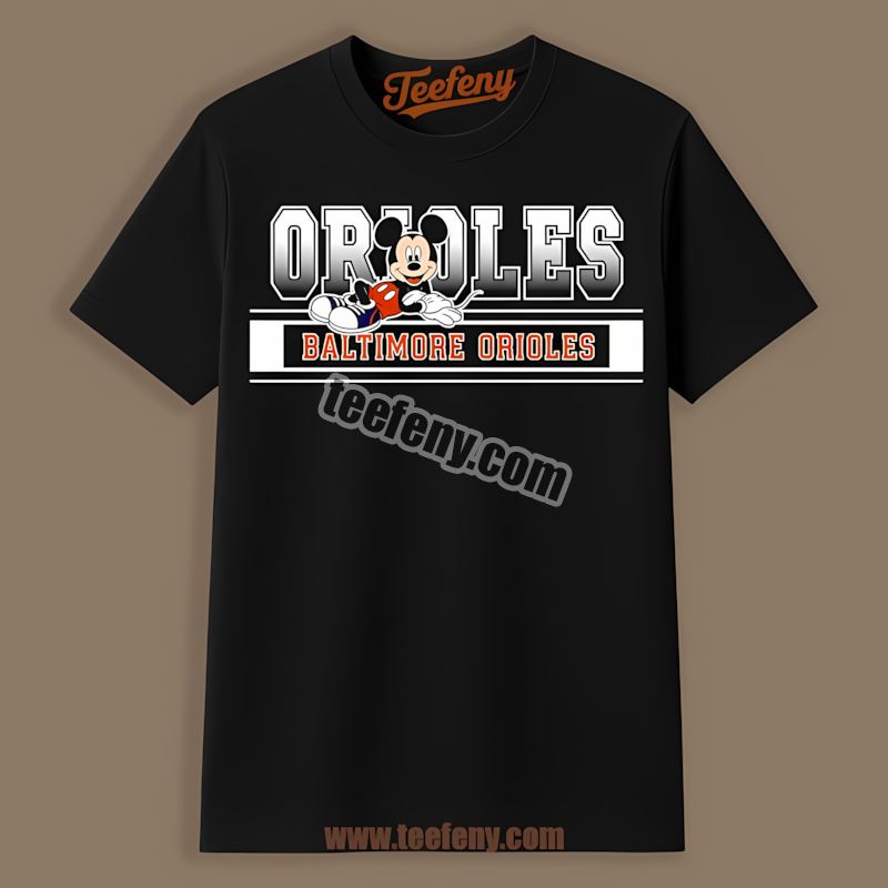 Mickey Mouse Baltimore Orioles Relaxed Style Shirt