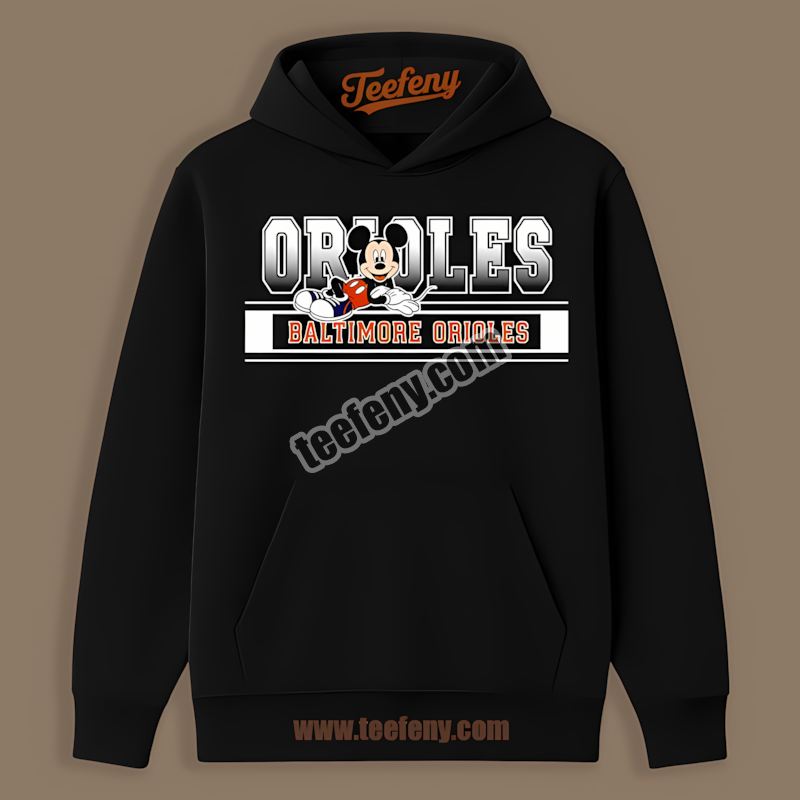 Mickey Mouse Baltimore Orioles Relaxed Style Hoodie Mickey Mouse Baltimore Orioles Relaxed Style Hoodie