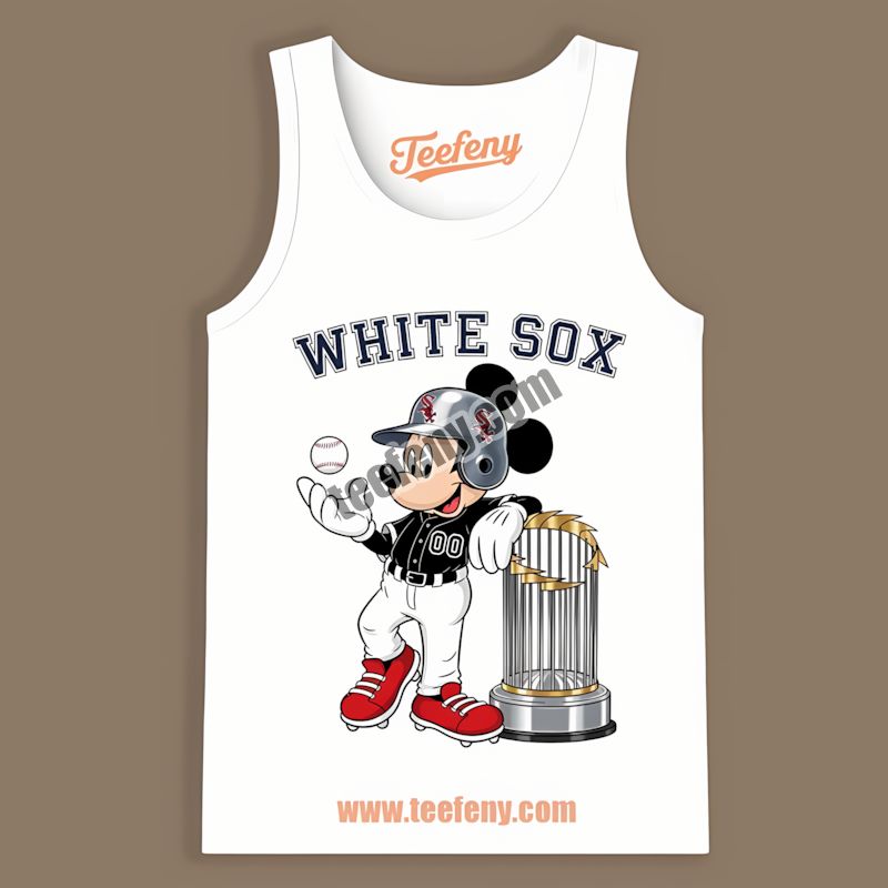 Mickey Mouse Chicago White Sox Baseball Mlb Trophy Trendy Tanktop Mickey Mouse Chicago White Sox Baseball Mlb Trophy Trendy Tanktop