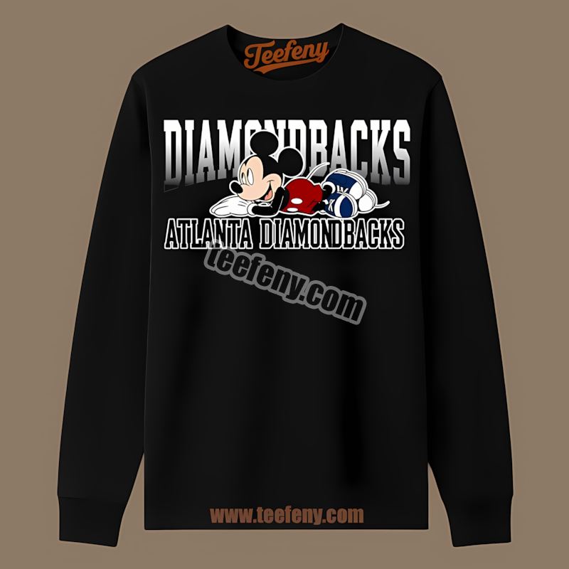 Mickey Mouse Relax Style Arizona Diamondbacks Vintage Long Sleeve Mickey Mouse Relax Style Arizona Diamondbacks Vintage Long Sleeve