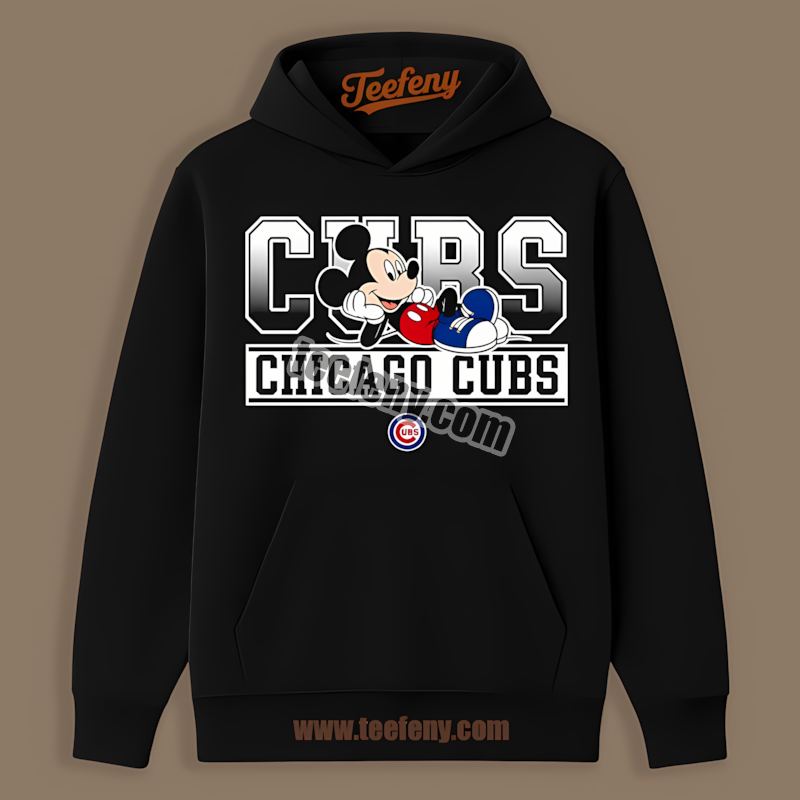 Mickey Mouse Relax Style Chicago Cubs Color Hoodie Mickey Mouse Relax Style Chicago Cubs Color Hoodie