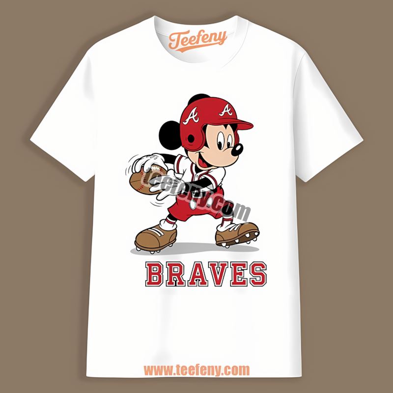 Mickey Quarterback Baseball Atlanta Braves Spring Shirt