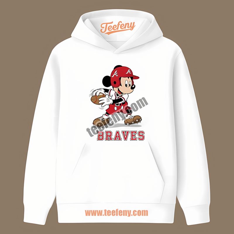 Mickey Quarterback Baseball Atlanta Braves Spring Hoodie Mickey Quarterback Baseball Atlanta Braves Spring Hoodie