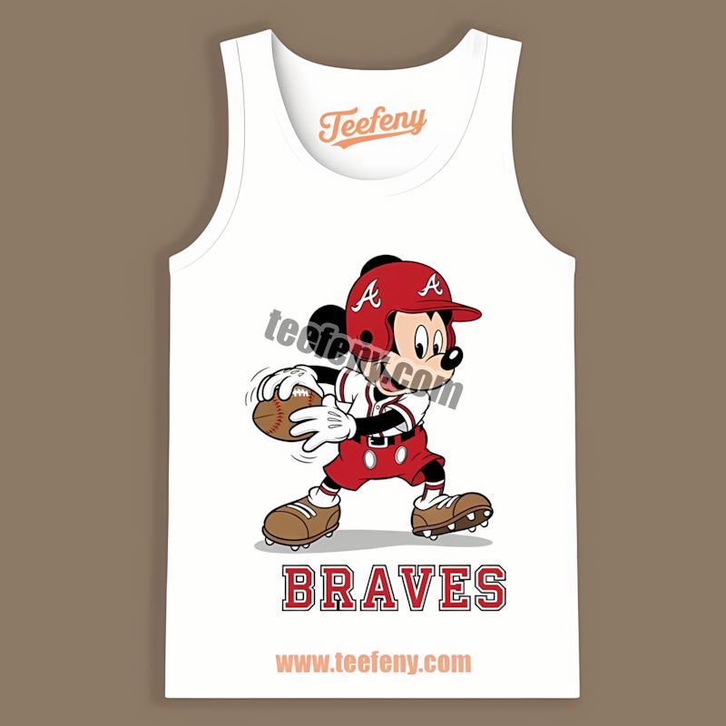 Mickey Quarterback Baseball Atlanta Braves Spring Tanktop Mickey Quarterback Baseball Atlanta Braves Spring Tanktop