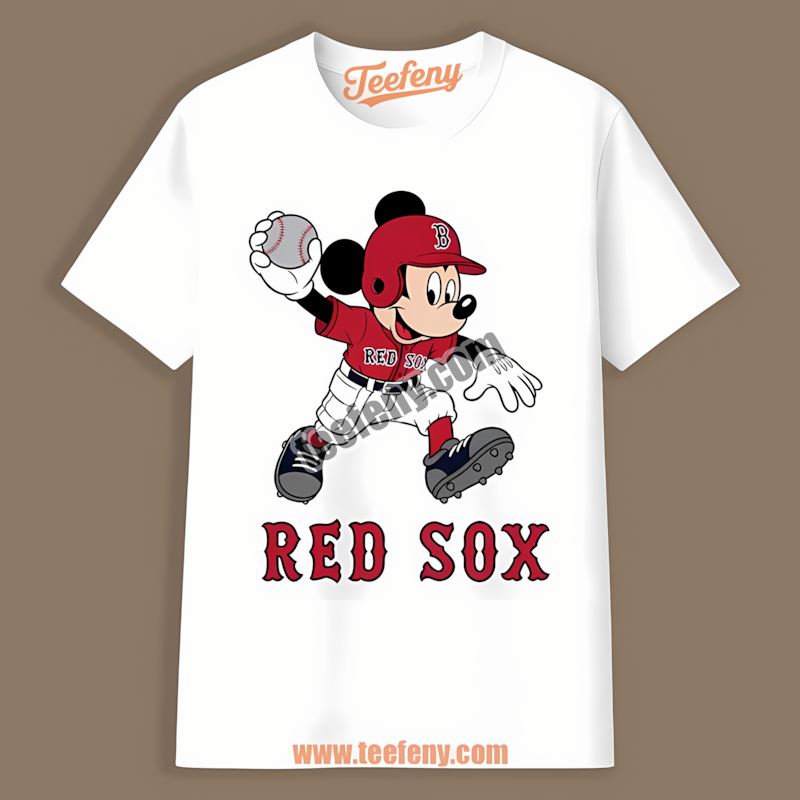 Mickey Quarterback Baseball Boston Red Sox Shirt