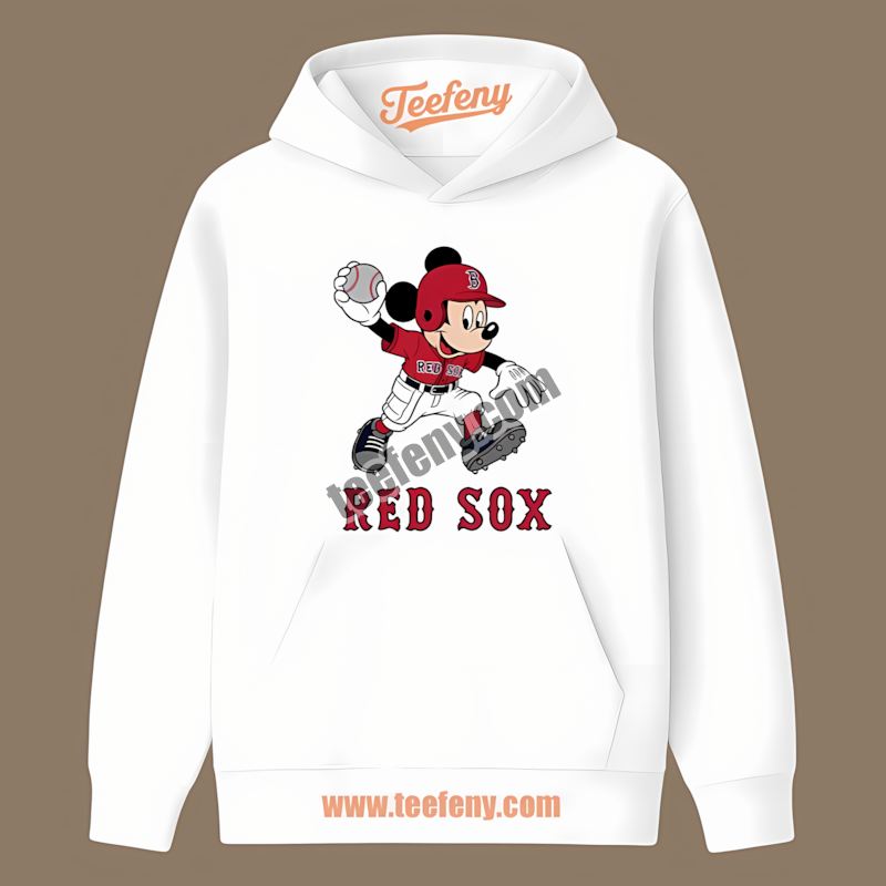 Mickey Quarterback Baseball Boston Red Sox Hoodie Mickey Quarterback Baseball Boston Red Sox Hoodie