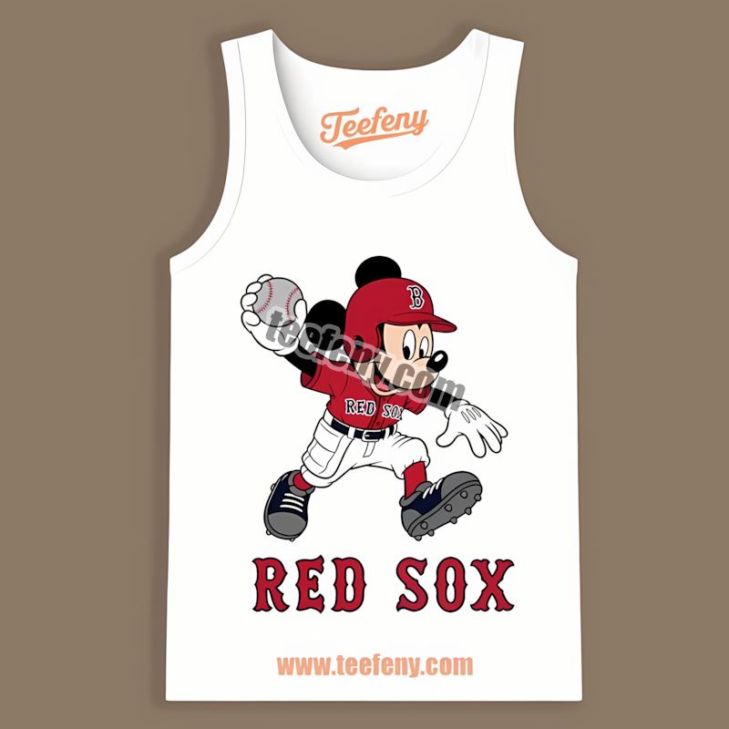 Mickey Quarterback Baseball Boston Red Sox Tanktop Mickey Quarterback Baseball Boston Red Sox Tanktop