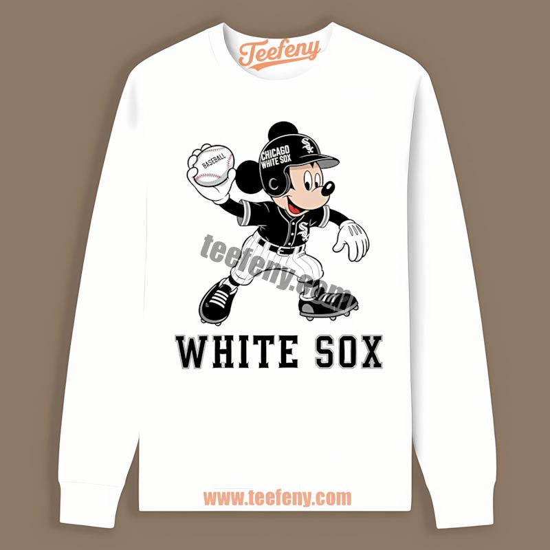 Mickey Quarterback Chicago White Sox Baseball Custom Long Sleeve Mickey Quarterback Chicago White Sox Baseball Custom Long Sleeve