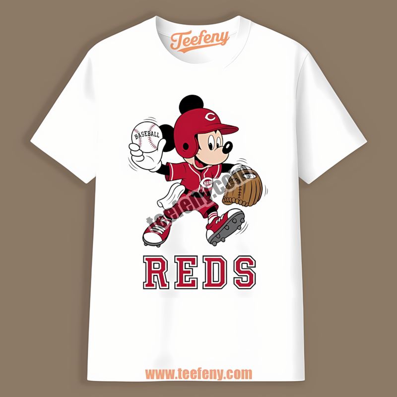 Mickey Quarterback Cincinnati Reds Baseball Tshirt