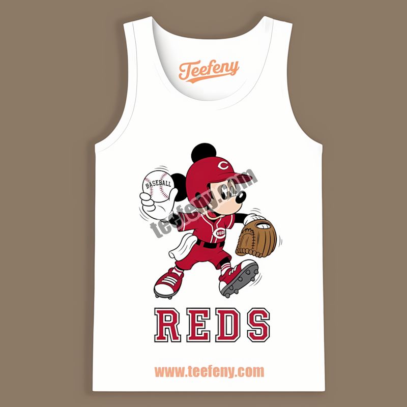 Mickey Quarterback Cincinnati Reds Baseball TTanktop Mickey Quarterback Cincinnati Reds Baseball TTanktop
