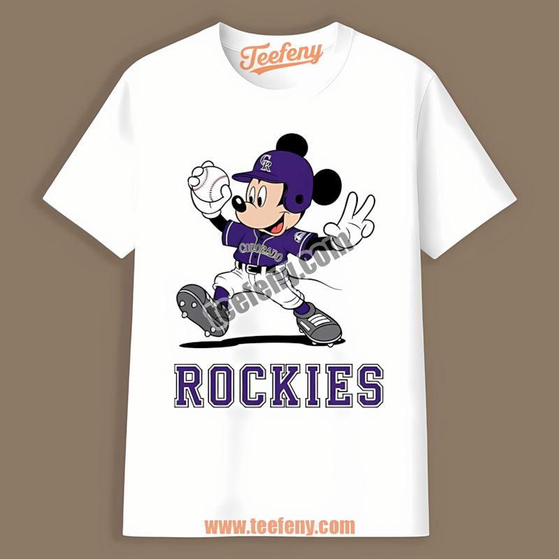 Mickey Quarterback Playing For Colorado Rockies Baseball Shirt