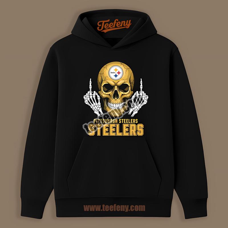 Middle Finger Skull Pittsburgh SHoodielers Retro Fan Shirt Middle Finger Skull Pittsburgh SHoodielers Retro Fan Shirt