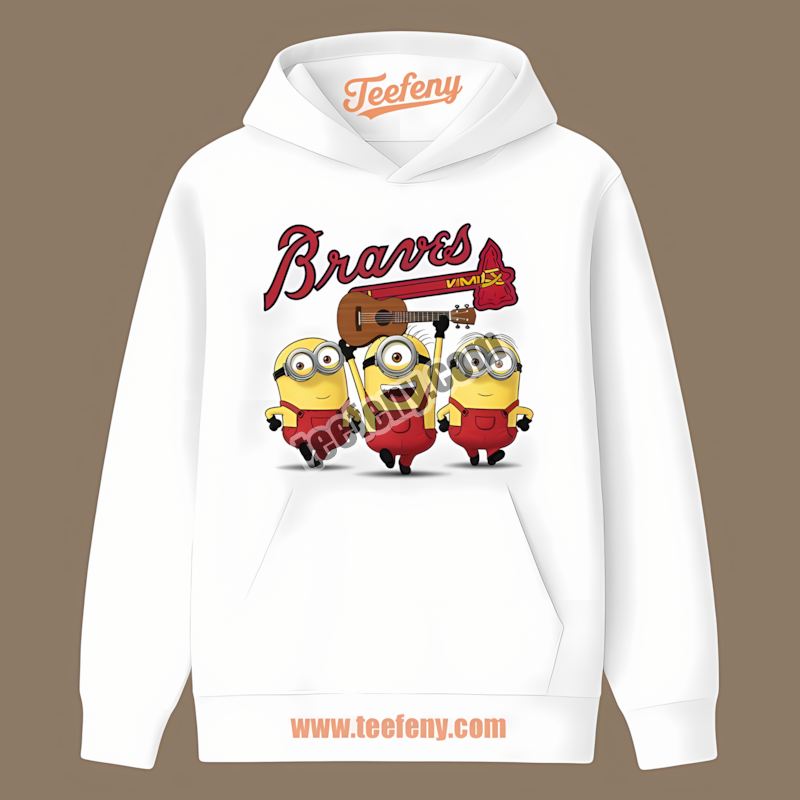 Minions Atlanta Braves Tailgate Hoodie Minions Atlanta Braves Tailgate Hoodie