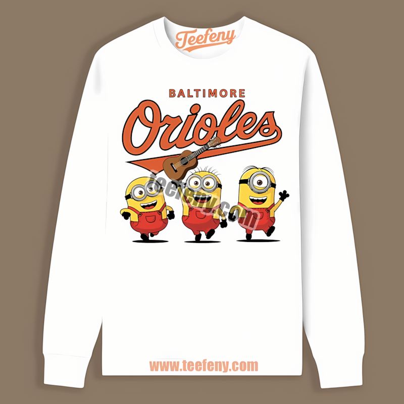 Minions Baltimore Orioles Long Sleeve Minions Baltimore Orioles Long Sleeve