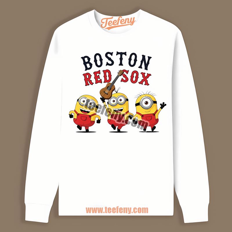 Minions Boston Red Sox Long Sleeve Minions Boston Red Sox Long Sleeve