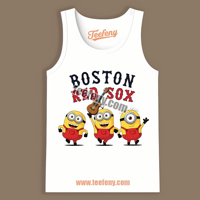 Minions Boston Red Sox Tanktop Minions Boston Red Sox Tanktop