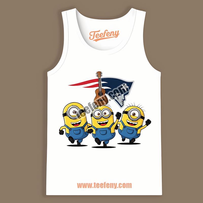 Minions New England Patriots Adults Tanktop Minions New England Patriots Adults Tanktop