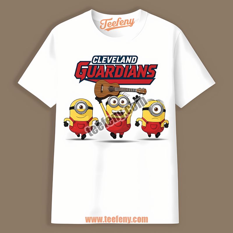 Minions Showing Love For Cleveland Guardians Funny Shirt